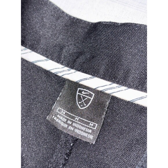 Nike Golf Dri Fit Tour Pleated Shorts Men's 34 Medium 9' Inseam Black 198589 - Picture 2 of 10